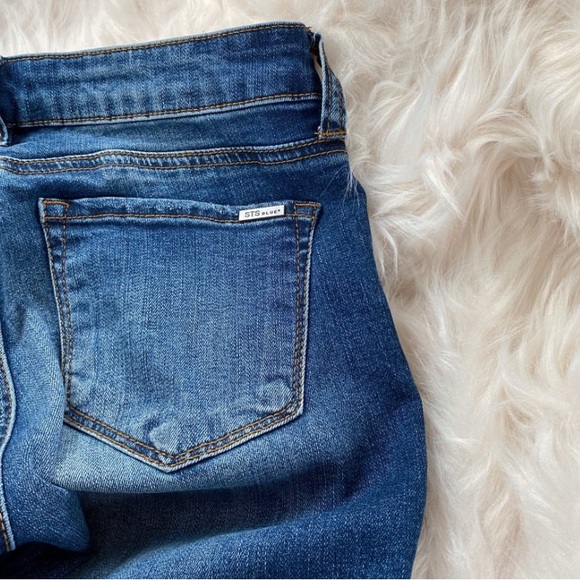 STS Blue distressed pearl embellished skinny jeans - Picture 4 of 4